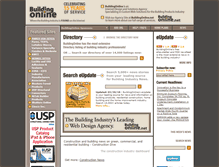 Tablet Screenshot of buildingonline.com